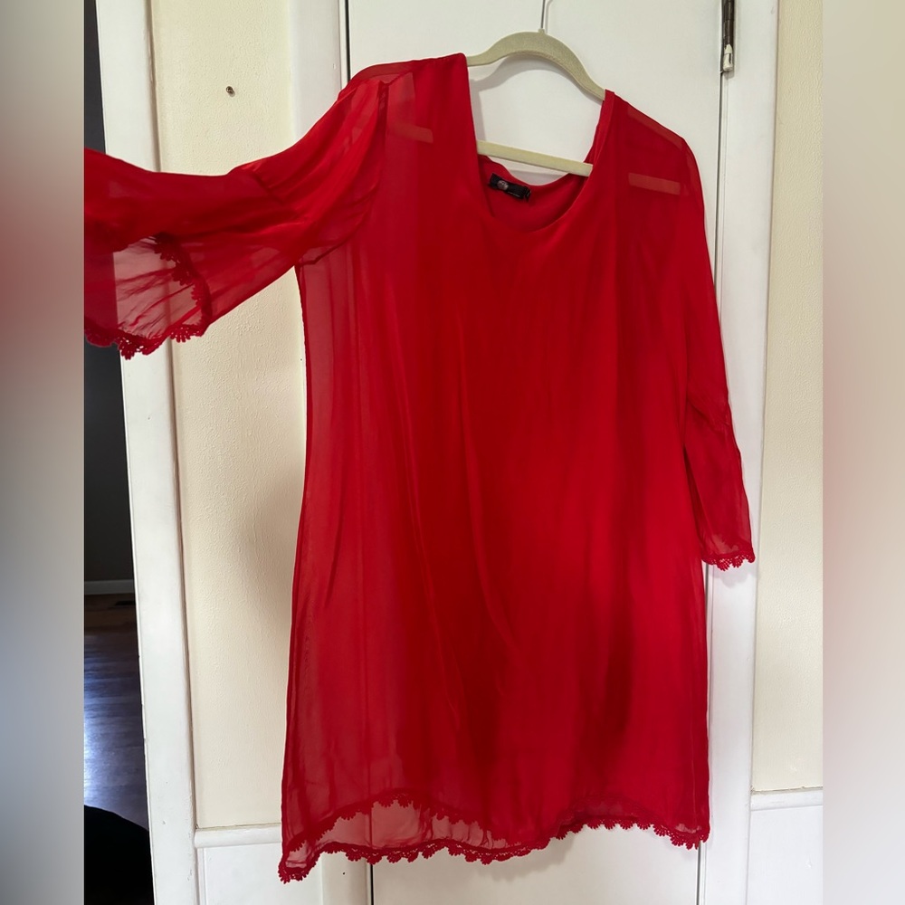Red dress